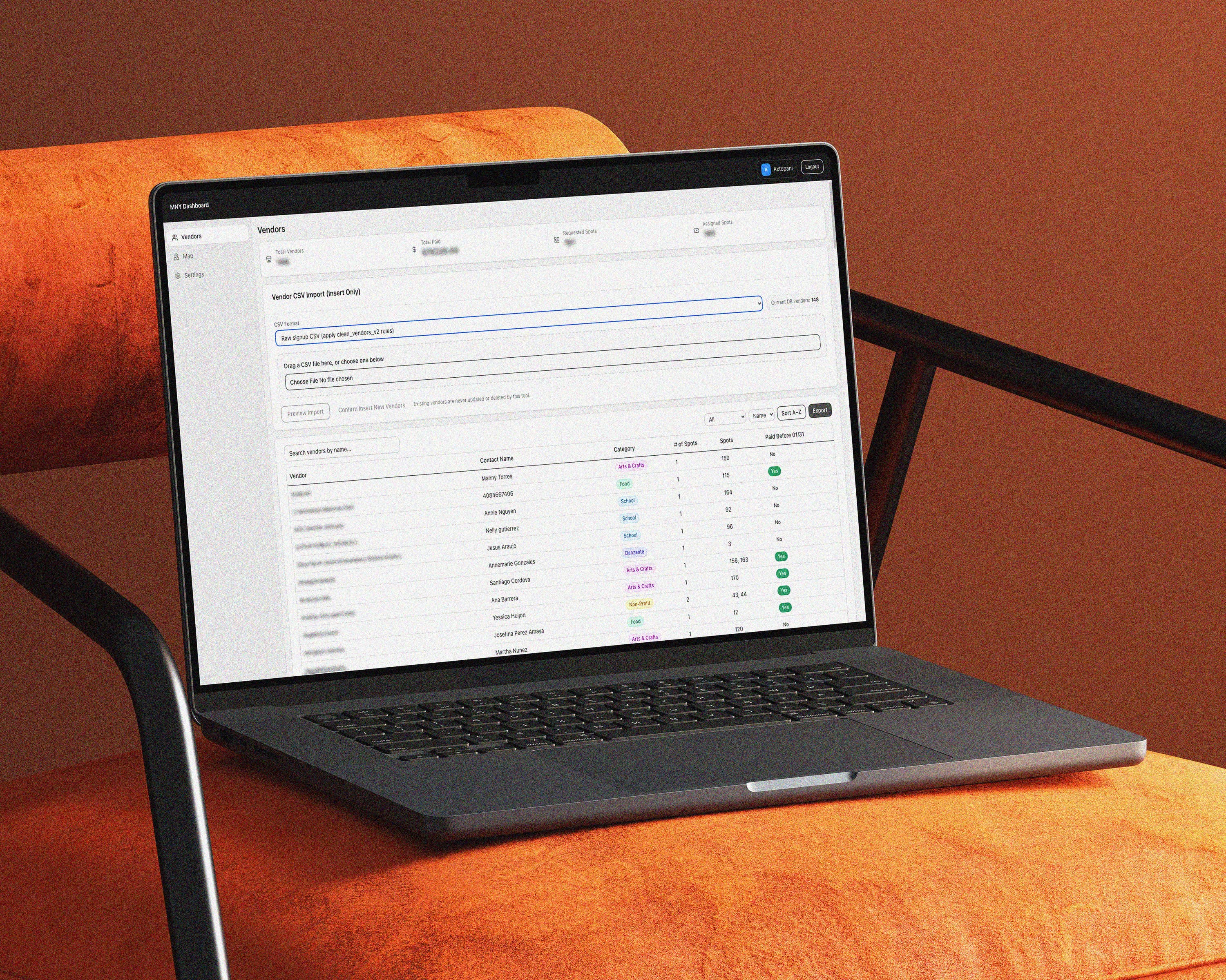 Vendor Management Dashboard hero